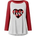thumbnail image 3 of Women Multiple Color Exquisite Retro Smooth V-neck Printing Long Sleeve Polyester Top Blouse Shirt(Black,L), 3 of 4