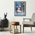 thumbnail image 4 of Snowman in Winter Scene DIY 5D Diamond Art Paint with Full Drill Round Diamond Gems Painting by Number Kits for Adults Art Craft Home Wall Decor 15.8x19.8inch(2), 4 of 8
