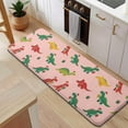 thumbnail image 5 of Pink Christmas Dinosaurs Pattern Kitchen Rug Mat,Kitchen Runner Rugs Non Skid Washable,Decorative Kitchen Floor Mats for Kitchen,Sink,Laundry,17"x47.2", 5 of 7