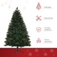 thumbnail image 4 of HOMCOM 6FT Artificial Christmas Tree Holiday Home Decoration for Party, 4 of 10