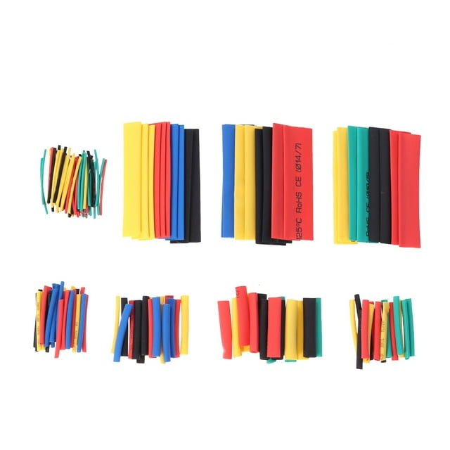 164pcs Thermorétractable Tube Gaine Wrap Câbles Fils (Couleur Mixte)