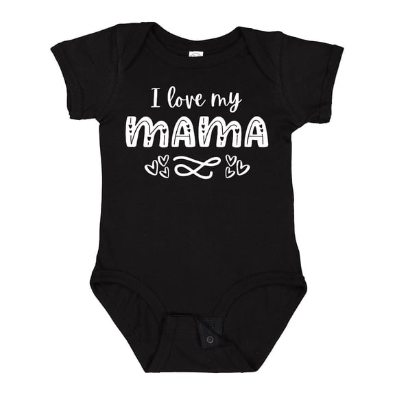 Inktastic I Love My Mama with Hearts Boys or Girls Baby Bodysuit