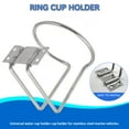 thumbnail image 5 of 2Pcs Stainless Steel Car Boat Ring Cup Drink Holder Bottle Stand for Marine Yacht Truck RV, 5 of 8