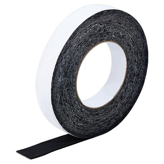 1roll Felt Self Adhesive Seal Strip Furniture Door Window Insulation Seal Strips Flat Black 25x1mm 10m/roll