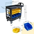 thumbnail image 2 of 550 lbs Service Utility Cart Storage Bins Large Bins and Small Bins Workshops, 2 of 8