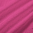 thumbnail image 6 of ClodeEU Women's Crew Neck Sleeveless Eyelet Embroidery Midi Dress,Summer Casual Loose Dress with Pocket Hot Pink,Women's Plus L, 6 of 8