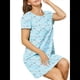 thumbnail image 3 of Camisones de Corta para Mujer, Camisetas de Dormir Estampadas para Mujer, Ropa de Dormir Mariposa Azul XXL, 3 of 7