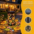 thumbnail image 3 of Colorful Sunflower Glow Solar Garden Lantern, Solar Hanging Lantern with Colorful Projection, Waterproof Metal Solar Light for Patio, Yard, Garden Pathway Decor, 3 of 7