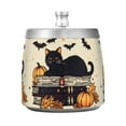 thumbnail image 7 of Yayeee Ashtray with Lid for Cigarette Smokeless Stainless Steel Home Ash Holder, Halloween Cat, 7 of 7