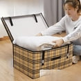 thumbnail image 2 of Caja de almacenamiento plegable grande de tela no tejida, caja de almacenamiento de ropa interior, edredones, caja de almacenamiento, caja de archivo para el hogar, 2 of 5