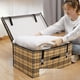 thumbnail image 2 of Caja de almacenamiento plegable grande de tela no tejida, caja de almacenamiento de ropa interior, edredones, caja de almacenamiento, caja de archivo para el hogar, 2 of 5