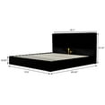 thumbnail image 4 of King Size Upholstered Hydraulic Storage Platform Bed,Black, 4 of 7