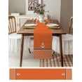 thumbnail image 3 of Orange Morocco Table Runner 90 Inches Long for Dining Table Decor,Nautical Anchor Stripe Modern Geometric Burlap Linen Farmhouse Table Runner Coffee Table Runners Dresser for Kitchen Party Holiday, 3 of 8