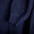 thumbnail image 7 of XFLWAM Womens Cold Shoulder Knit Sweaters Long Sleeve Crewneck Backless Jumper Tops Blue S, 7 of 7