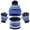 A-Blue112, variant on Bibifish Kids Hat Gloves Scarf Sets 3 Pc Casual Striped Pattern Knit Beanies Hat Gloves And Neck Warmer Comfy Hat Gloves Scarf Sets