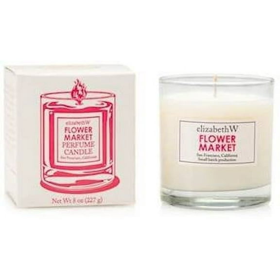 FLOWER MARKET Elizabeth W Perfume Candle 8 oz