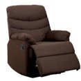 thumbnail image 3 of Kingway Furniture Tolar Microfiber Manual Recliner - Brown, 3 of 3