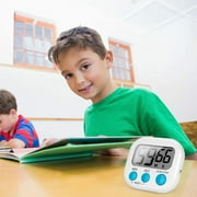 2 Pack Kitchen Timer, Magnetic Digital Timers Loud Alarm Kitchen Timers for Cooking, Upgrade Silent Classroom Timer for Kids (not excluding battery)