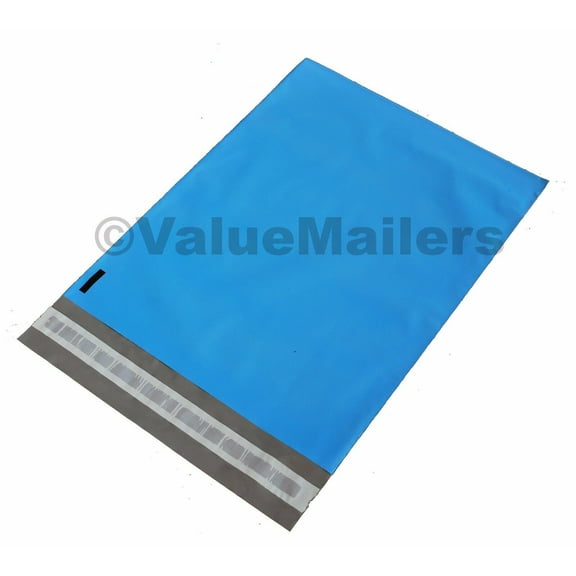 50 19x24 Blue Poly Mailers Shipping Envelopes Couture Boutique Quality Bags