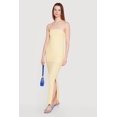 thumbnail image 2 of Women's Textured Knit Side Slit Tube Maxi Dress, 2 of 3