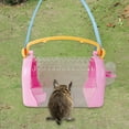 thumbnail image 6 of Guinea Pig Pet Travel Outgoing Cage Sugar Glider Gerbil Hamster Carrier Cage Pink, 6 of 8