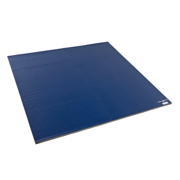 Dollamur 10’x10’x1.25” Wrestling Mat, Navy, Home Workouts, Exercise