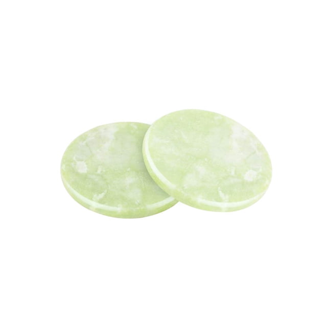 Pierre de Jade pour Extension de Cils, 2 Palettes de Colle Adhésive Base de Cils 2 Pouces (Vert)