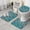 Dogs With Pioneer, variant on Dog Breeds Bathroom Rugs Sets 3 Piece,Toilet Cover Set,Absorbent Non Slip Bathroom Mats Sets with U-Shaped Contour Rug Toilet Rug Set