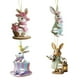 thumbnail image 2 of 4 figuras coleccionables de conejos, adornos colgantes de estatua de conejo de Pascua, árbol de Pascua y regalo de cumpleaños de Pascua., 2 of 5