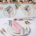 thumbnail image 2 of Pink Gray Cloth Napkins, Contemporary Abstract Gradient Aesthetic Washable and Reusable Dinner Napkins Set of 6, Table Napkin for Kitchen Party Birthday Wedding Hotel Housewarming 20"x20", 2 of 8