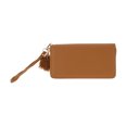 thumbnail image 4 of Unique Bargains 1 Pc Coin Purse Wallet Portable W-Shaped Corrugated Plush Ball Zipper Coin Purse Pouch Brown, 4 of 5