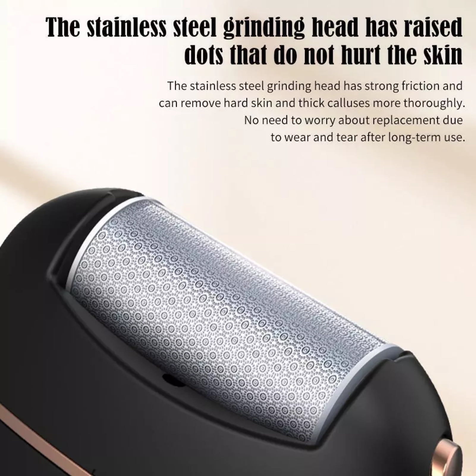 Foot exfoliating pedicure tools with digital display screen, foot exfoliator, suitable for removing dry cracks and dead skin, hard skin, and dry chapped skin on the heel of the foot.