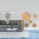 thumbnail image 2 of Escultura de cabeza de toro tribal de pared tejido de ratán, fusión para una decoración única de estilo rústico, dormitorio, oficina, salón de, 2 of 8
