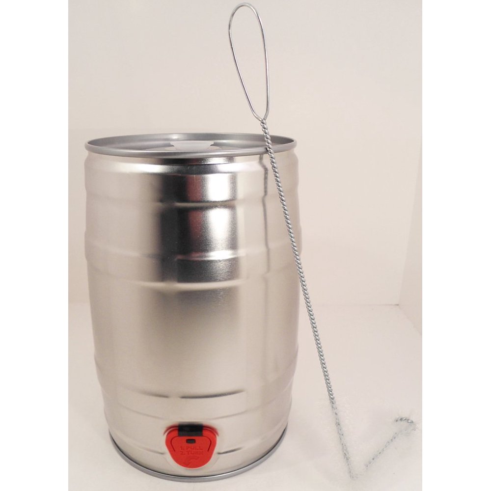 Mini Keg with Cleaning Brush, 5 L