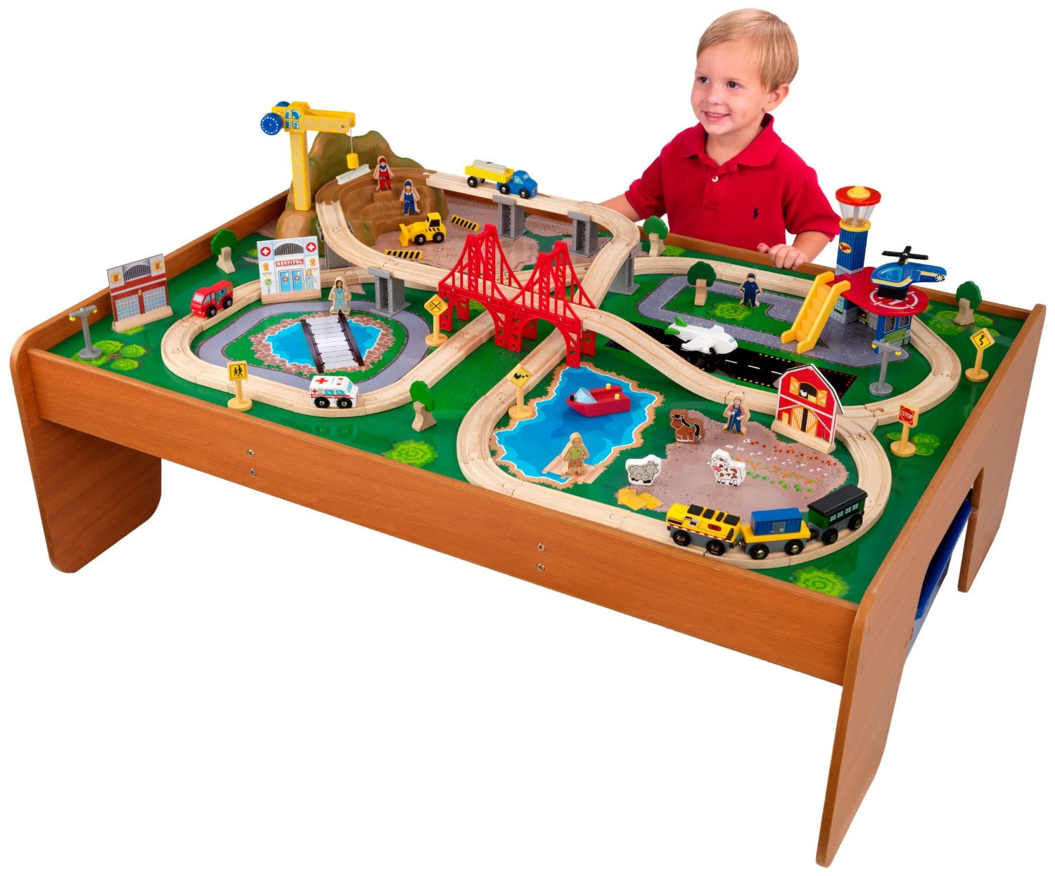 Kidkraft Ride Around Train Set And Table Com