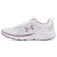 thumbnail image 1 of Under Armour Chaussure de Course Charged Assert 9 pour Femmes, Blanc (101)/Mauve Rose, 9 Grand, 1 of 7