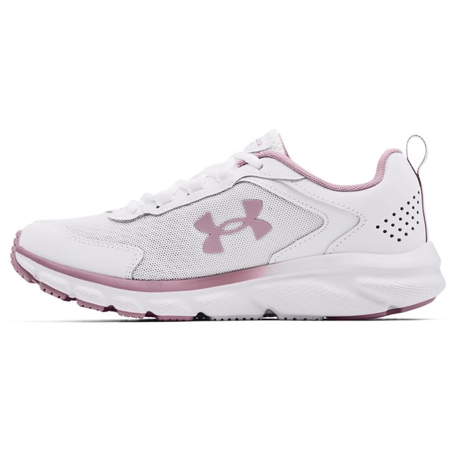 Under Armour Chaussure de Course Charged Assert 9 pour Femmes, Blanc (101)/Mauve Rose, 9 Grand