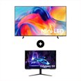 thumbnail image 1 of Combo TV Samsung 75" Mini Led M70HAF Vision AI 4K + Monitor Gamer 27'' Odyssey G3 FHD VA Curvo 180Hz, 1 of 5