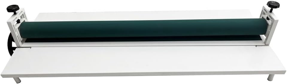 PreAsion 51in Cold Mounting Machine for Photo Vinyl Film Laminating White Cold Mounting Machine with Foldable Working Table