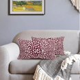 thumbnail image 5 of Burgundy Leopard Print Lumbar Pillow Covers 12x20 Inch Set of 2 Cheetah Animal Spots Rectangle Throw Pillows For Couch Farmhouse Square Pillow Cases Home Decor For Living Room Sofa Bed Porch Outdoor, 5 of 6