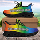 thumbnail image 1 of Zapatos de malla ligeros con cordones y estampado de bandera de Jamaica para mujer y hombre, zapatillas de plataforma con orgullo patriótico y nombre personalizado, 1 of 6