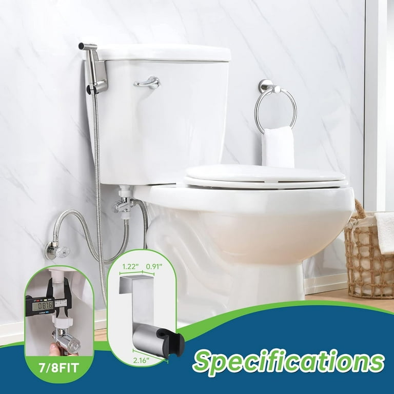 New Version Handheld Bidet Sprayer for Toilet, Premium Stainless Steel  Bathroom Bidet Sprayer Set, Baby Cloth Diaper Sprayer with Superior  Complete