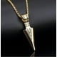 thumbnail image 3 of Collar con colgante de flecha y cadena corta de hueso de dragón, joyería vintage para hombre, 3 of 6
