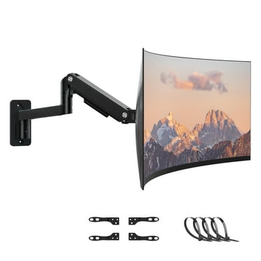 PUTORSEN Monitor Wall Mount Arm - Heavy Duty for Ultrawide Computer up to 49 inches and 44 lbs with Gas Spring