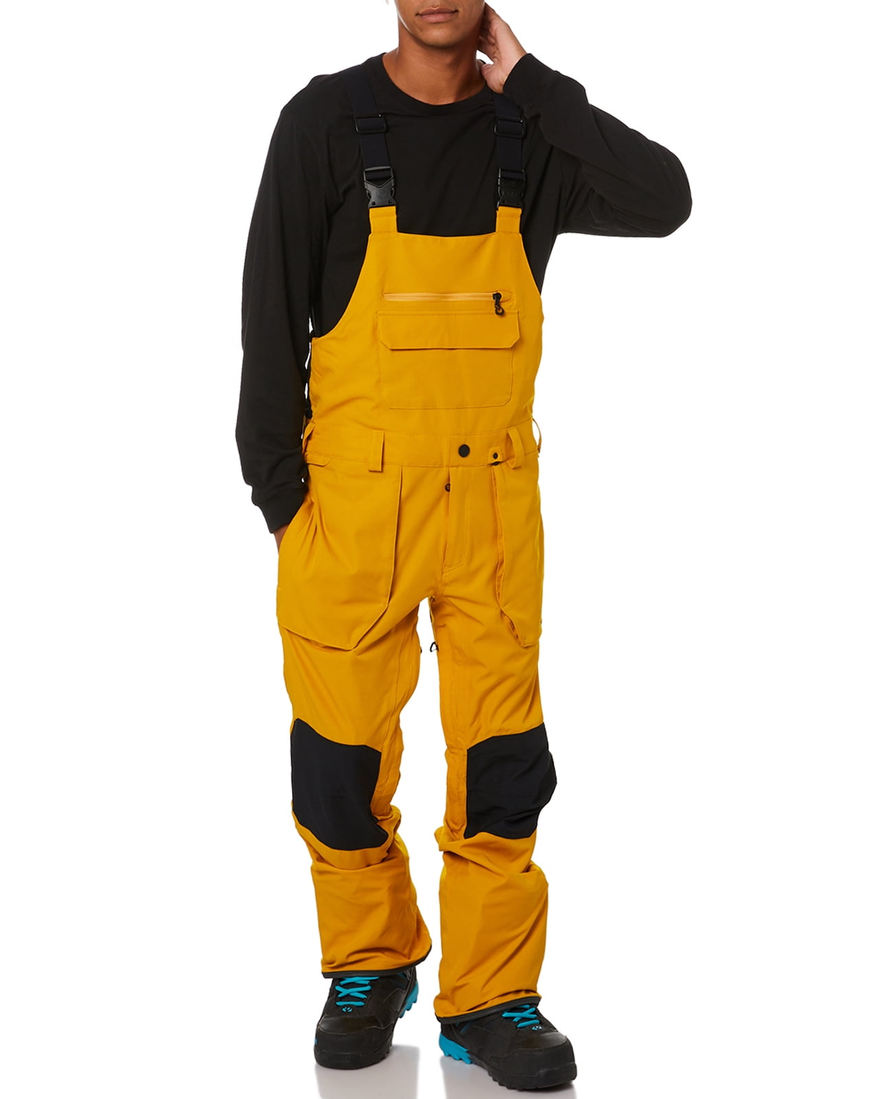 Sherrylily Winter Men Snow Bibs Ski Pants Adjustable Snowboard Bib