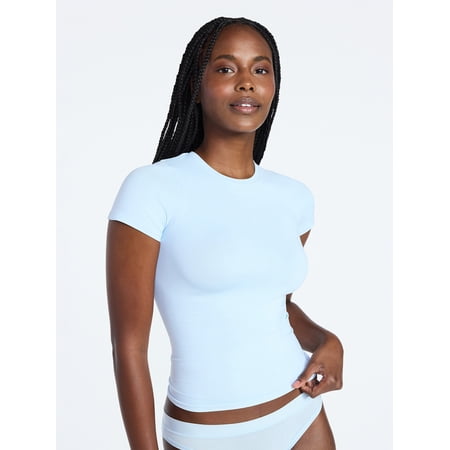 Joyspun Women's Everyday Seamless Shapewear T-Shirt, Sizes S-XXXL