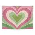 thumbnail image 5 of BCIIG  Y2K Heart Tapestry  2000s Pastel Pink Green Hippie Wall Decor Teen Girls Wall Hanging Home Bedroom Living Room Dorm Decoration Fabric Polyester, 5 of 6