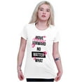 thumbnail image 4 of Move Always Forward Inspiring Words Womens Slim Fit Graphic Tee Brisco Brands L, 4 of 5