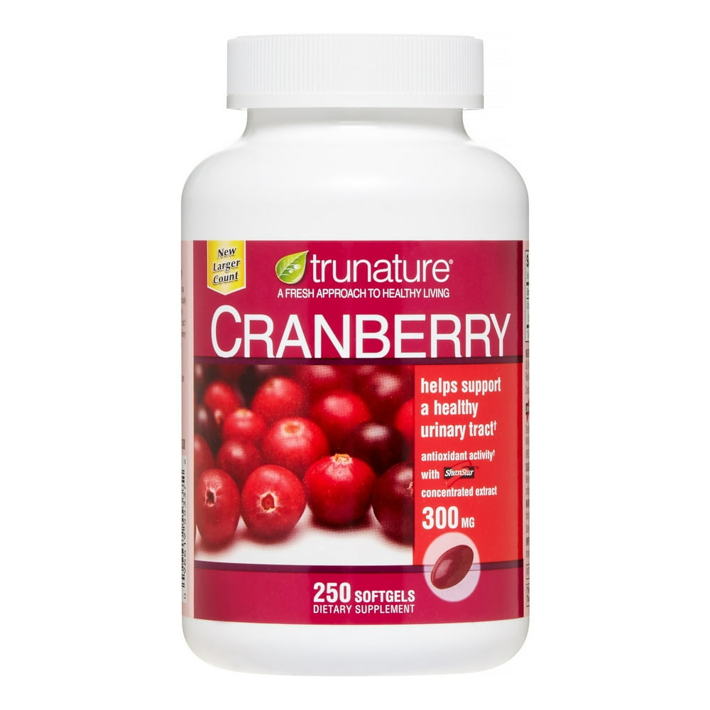 TruNature Cranberry 300 mg Softgels, 250 Ct