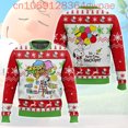 thumbnail image 3 of Suéteres feos navideños con dibujos animados de Snoopy Suéteres feos navideños con estampado 3D de Charlie Brown Suéteres casuales de moda para hombres y mujeres, 3 of 5